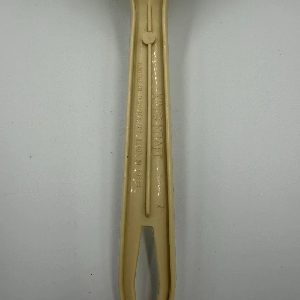 Vintage King Kraf Slotted Spatula Yellow Plastic USA Kitchen Utensil Flipper‎